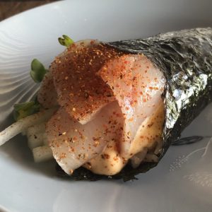 Spicy Hamachi Hand Roll