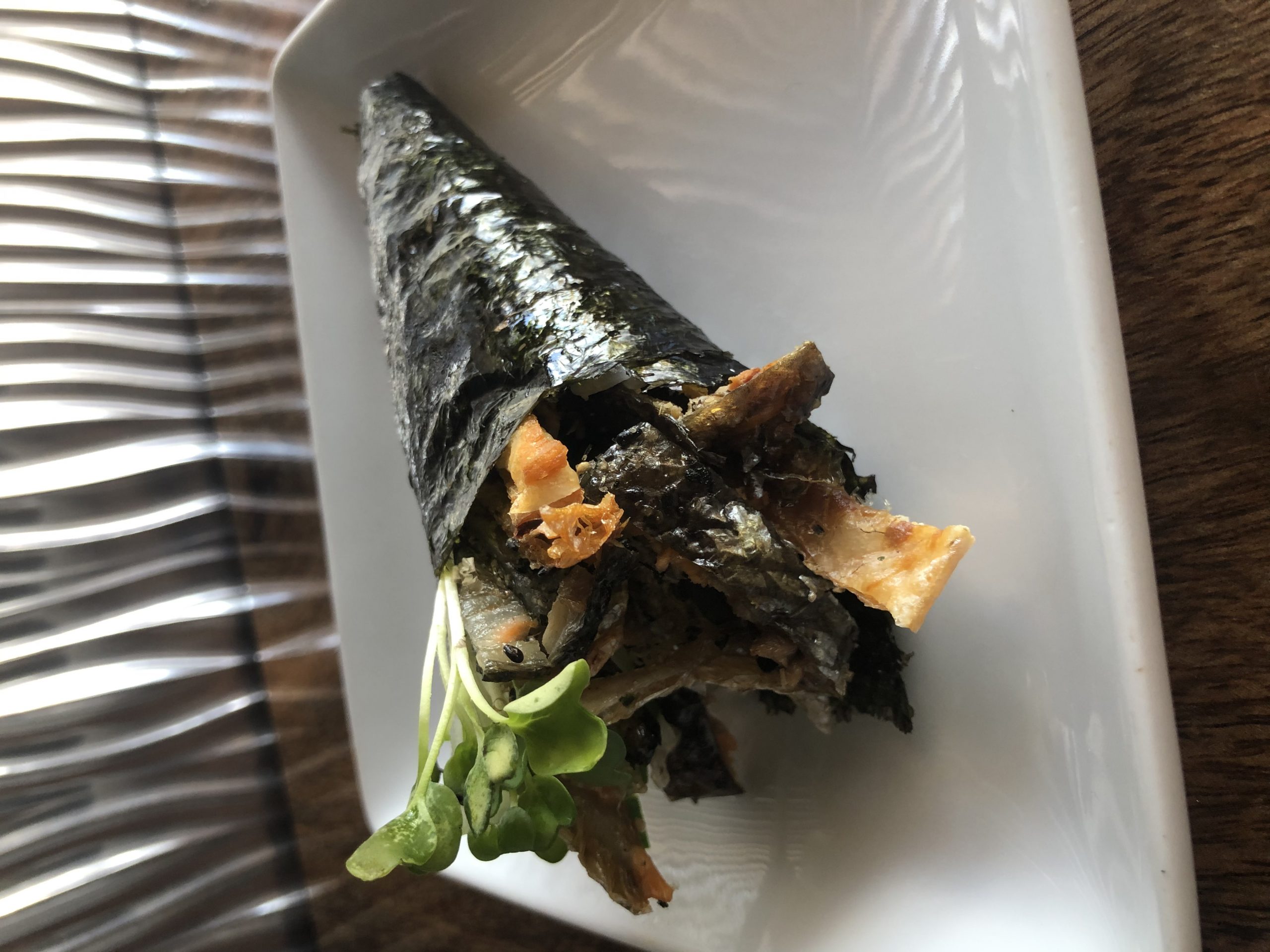 Salmon Skin Hand Roll