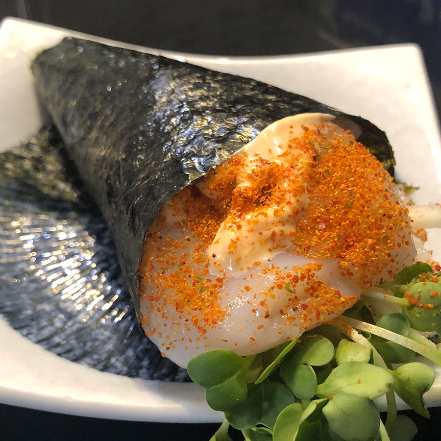 Spicy Scallop Hand Roll